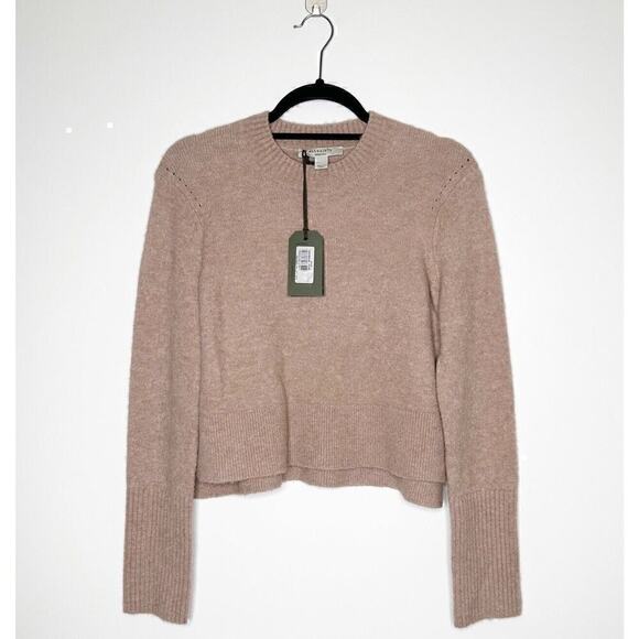 NWT All Saints Wick Crew Neck Sweater Women’s Wool Blend Pink Size Medium - Picture 2 of 6